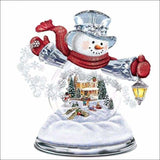 Full Drill - 5D DIY Diamond Painting Kits Cartoon Winter Happy Snowman - NEEDLEWORK KITS