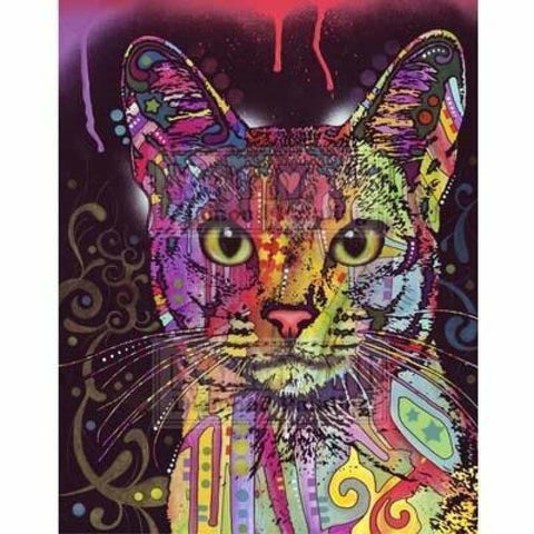Full Drill - 5D DIY Diamond Painting Kits Colorful Cute Cat 