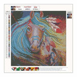 Full Drill - 5D DIY Diamond Painting Kits Colorful Horse 