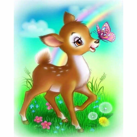 Full Drill - 5D DIY Diamond Painting Kits Cute Cartoon Deer 