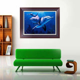 Full Drill - 5D DIY Diamond Painting Kits Cute Dolphins in 