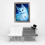 Full Drill - 5D DIY Diamond Painting Kits Dreamy White Cat -