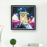 Full Drill - 5D DIY Diamond Painting Kits Fantasy Cute Lion 