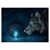 Full Drill - 5D DIY Diamond Painting Kits Fantasy Dream Wolf