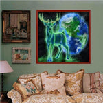 Full Drill - 5D DIY Diamond Painting Kits Fantasy Green and 