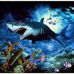 Full Drill - 5D DIY Diamond Painting Kits Fierce Shark