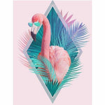 Full Drill - 5D DIY Diamond Painting Kits Funny Cool Flamingo - NEEDLEWORK KITS