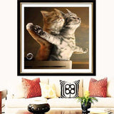 Full Drill - 5D DIY Diamond Painting Kits Funny Cute Cats 