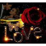 Full Drill - 5D DIY Diamond Painting Kits Love Couples Rose 