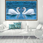 Full Drill - 5D DIY Diamond Painting Kits Loving Swan in the