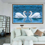 Full Drill - 5D DIY Diamond Painting Kits Loving Swan in the