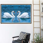 Full Drill - 5D DIY Diamond Painting Kits Loving Swan in the