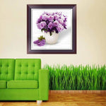 Full Drill - 5D DIY Diamond Painting Kits Purple Flowers in 