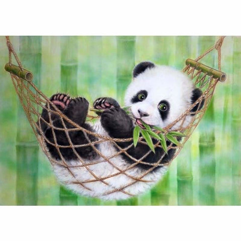 Full Drill - 5D DIY Diamond Painting Kits Watercolor Cute Panda BabyNA0414 - NEEDLEWORK KITS