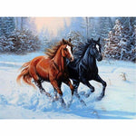 Full Drill - 5D DIY Diamond Painting Kits Winter Animal 