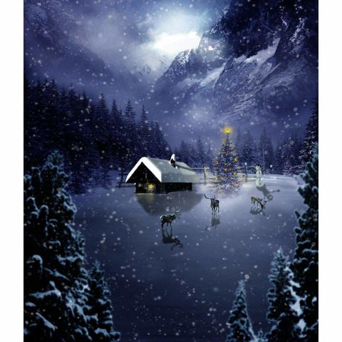 Full Drill - 5D DIY Diamond Painting Kits Winter Dream House