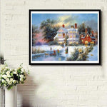 Full Drill - 5D DIY Diamond Painting Kits Winter Landscape 