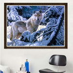 Full Drill - 5D DIY Diamond Painting Kits Winter Wolf - 4