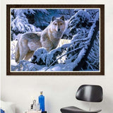 Full Drill - 5D DIY Diamond Painting Kits Winter Wolf - 4