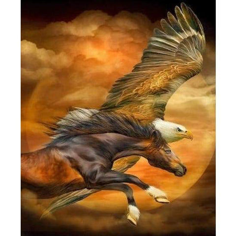 Horse Eagle Sky- Full Drill Diamond Painting - Special Order