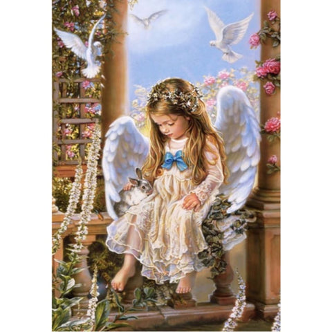 Hot Sale Angel Wings Fairy Portrait Full Drill - 5D Diy 