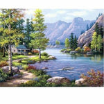 Hot Sale Landscape Mountain Lake Full Drill - 5D Diy Diamond