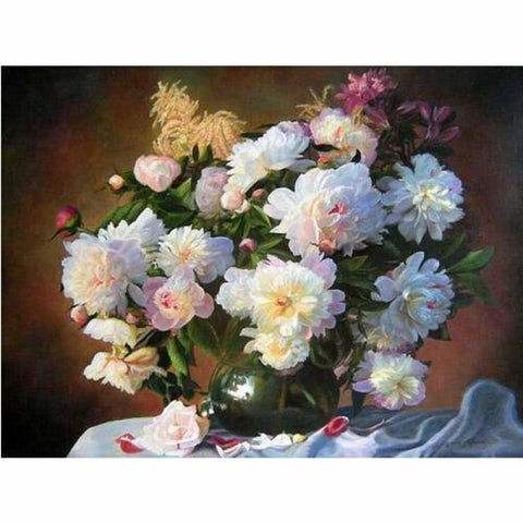 Hot Sale Peony Flowers Picture Full Drill - 5D Diy Square 