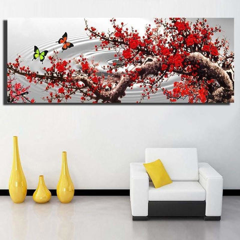 Large Size Landscape Red Tree Full Drill - 5D Diy Square 