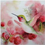 Full Drill - 5D DIY Diamond Painting Kits Watercolor Love Bird Flowers - NEEDLEWORK KITS