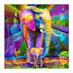 Full Drill - 5D DIY Diamond Painting Kits Artistic Colorful Elephant Family - NEEDLEWORK KITS