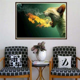 New Fire Fantasy Cat Full Drill - 5D Diy Diamond Painting 