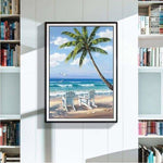 New Hot Sale Beach Seaside Palm Tree Full Drill - 5D Diy 