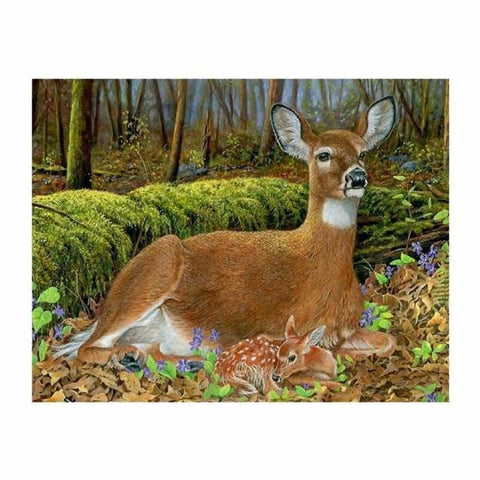 New Hot Sale Cute Deer Wall Decor Full Drill - 5D Diy 