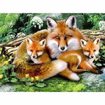 New Hot Sale Mosaic Painting Home Decor Fox DIY Diamond 