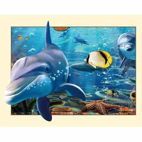 New Special Dolphin Full Drill - 5D Diy Diamond Painting 