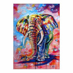New Watercolor Elephant Diy Full Drill - 5D Diamond Painting