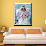 Oil Painting Style Angel Pattern Diy Full Drill - 5D Full 