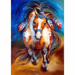 Oil Painting Style Colorful Horse Close Up Full Drill - 5D 