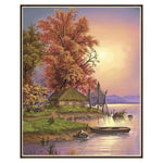 Full Drill - 5D Diamond Painting Kits Quiet Lake Scene - NEEDLEWORK KITS