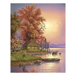 Full Drill - 5D Diamond Painting Kits Quiet Lake Scene - NEEDLEWORK KITS