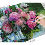 Peony Vase - NEEDLEWORK KITS