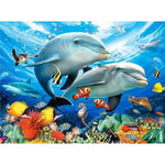 Sea Dolphins- Full Drill Diamond Painting - NEEDLEWORK KITS