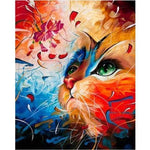 Full Drill - 5D DIY Diamond Painting Kits Dream Pet Colorful Cat - NEEDLEWORK KITS