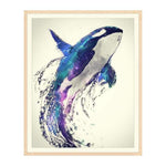 Full Drill - 5D DIY Diamond Painting Kits Watercolor Dream Flying Dolphin - NEEDLEWORK KITS