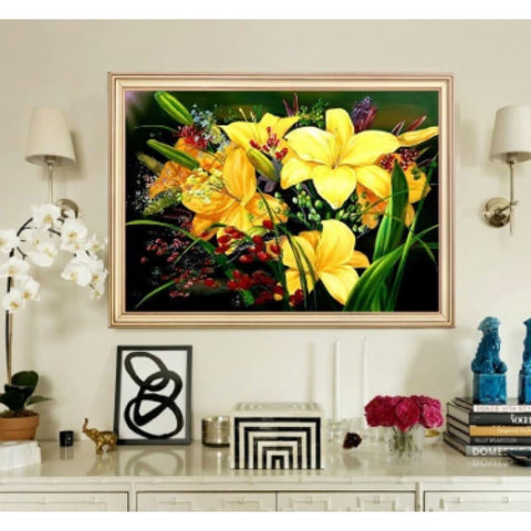 Yellow Lillies - NEEDLEWORK KITS